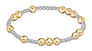Hope Unwritten 6mm Bead Bracelet - Mixed Metal