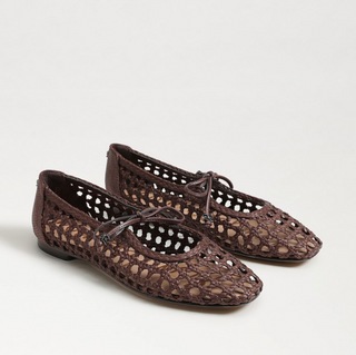 Marcie Ballet Flat - Terazzo Brown Faux Leather