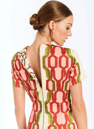 Hampton Convertible Midi - Deco Quatrefoil