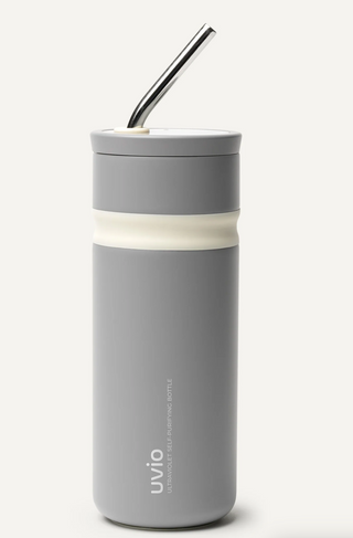 Uvio Self Purifying Water Bottle - Grey