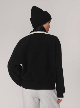 Anika Half Zip Fleece - Black