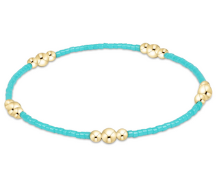 Hope Purpose Gold Bracelet - Turquoise