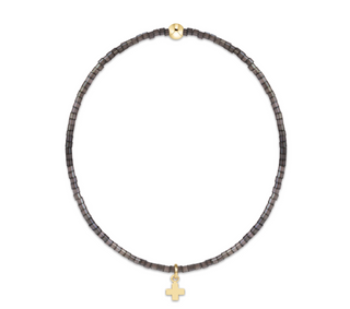 hope classic moonlight bracelet - signature cross small gold charm