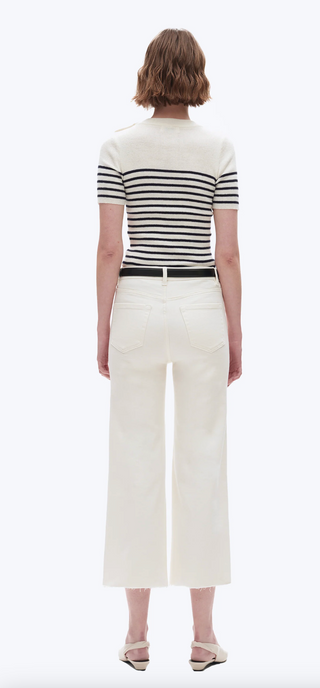High Rise Wide Leg - White