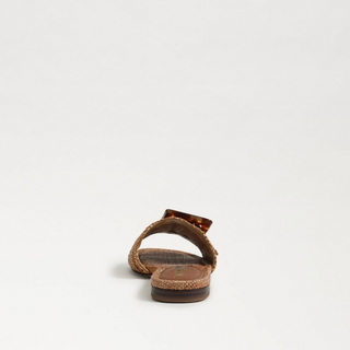 Bambi Slide Raffia Sandal - Cuoio