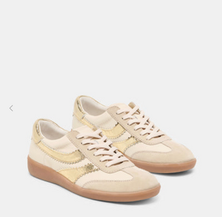 Merit Sneaker - White Gold Leather