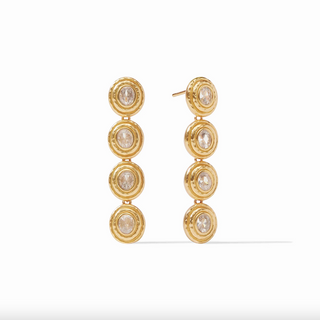Tudor Tier Earring - Cubic Zirconia
