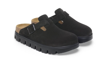Boston Chunky Suede Leather - Black/Black