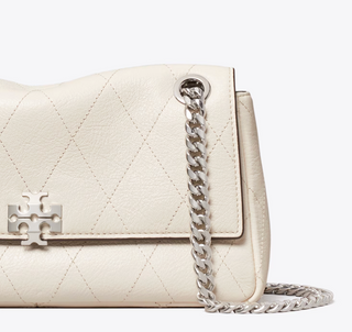 Charlie Quilted Small Shoulder Bag - Light Cream