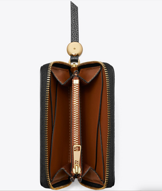 Romy Medium Zip Around Wallet - Black