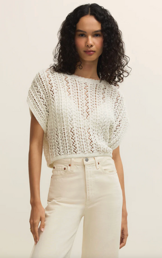 Ballast Crochet Top - White