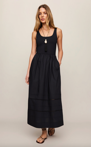 Johanna Midi Dress - Black