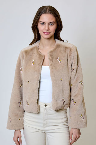 Romy Jacket - Taupe Combo