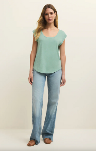 Per Diem Tee - Crystal Green