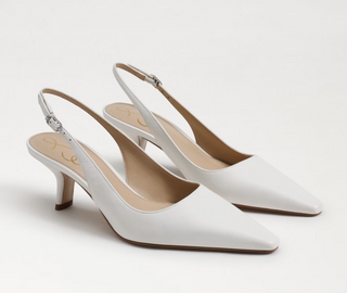 Bianka Slingback Pump - White Leather