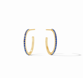 Medium Windsor Hoop - Sapphire Hoop