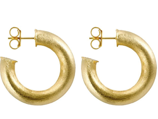 Small Chantal Hoops - Gold Plated