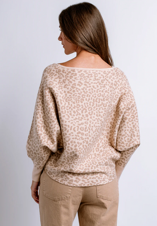 Ryu Cheetah Top - Cream/Beige