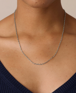 Atlas Delicate Lariat - Silver