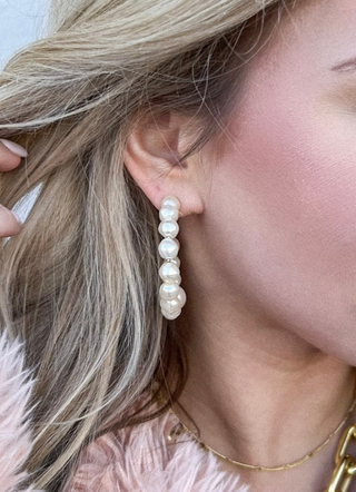 Nubia Hoops - Ivory Pearl