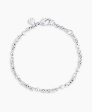 Finley Pearl Dot Bracelet - Silver