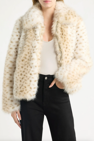 Leo Jacket - White Leopard