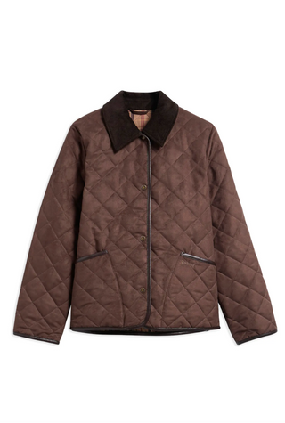 Barbour Sonya Quilted Jacket - Dark Brown / Muted
