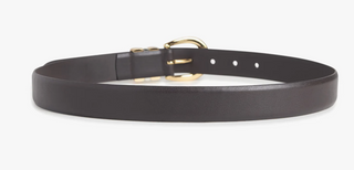 William Split Decision Belt - Dark Brown/ Gold