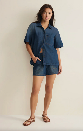 Daycation Denim Utility Short - Deep Water