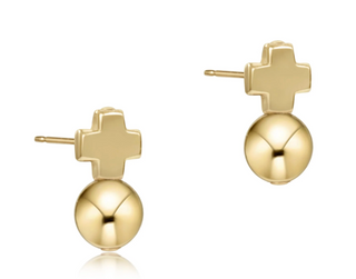 Signature Cross Gold Stud - Classic Gold