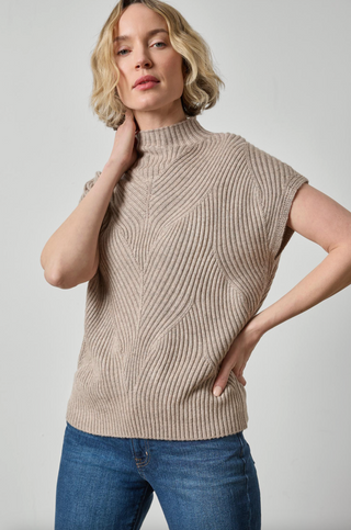 Cable Wedge Sweater - Birch