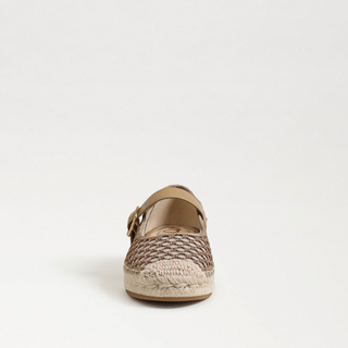 Mackie Mesh Mary Jane Espadrille - Brushed Gold/Cyprus Tan