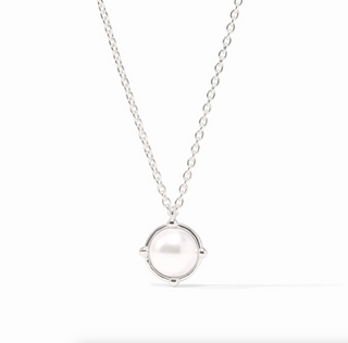 Honeybee Solitaire Necklace-Pearl-OS