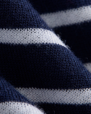 Terry Hoodie - Bay Stripe Navy