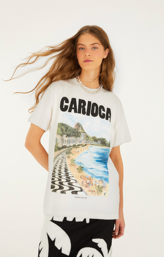 Landscape Carioca Off-White Relaxed T-Shirt