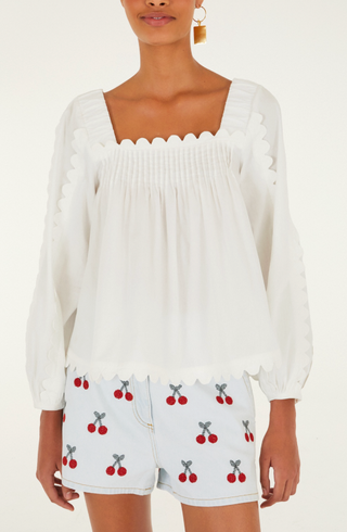Long Sleeve Blouse - Off White