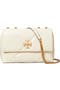 Kira Diamond Quilt Small Convertible Shoulder Bag - Warm White