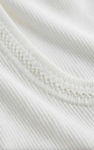 Larkin Embroidered Tank - White