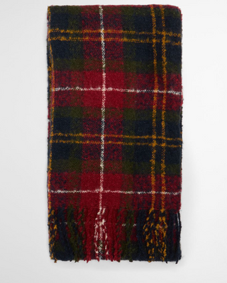 Barbour Saltburn Beanie & Tartan Scarf Gift Set - Winterberry Tartan
