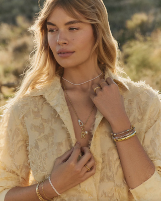 Finley Mini Pearl Necklace - Gold