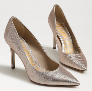 Hazel Heel - Gold Plisse