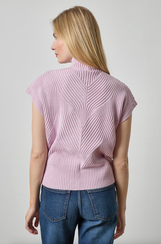 Cable Wedge Sweater - Sugarplum