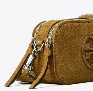 Miller Suede Mini Crossbody Bag - Toffee
