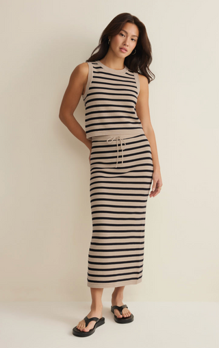 Emori Striped Muscle Tank - Natural