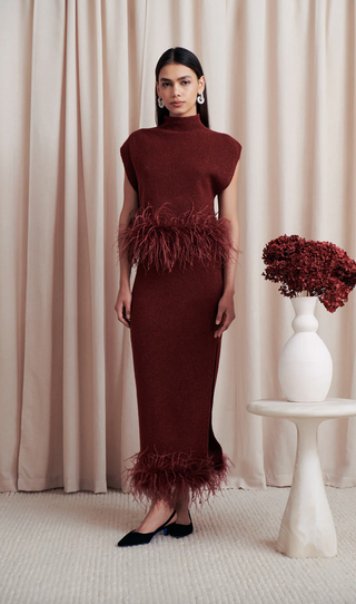 Kelsei Dress - Wine