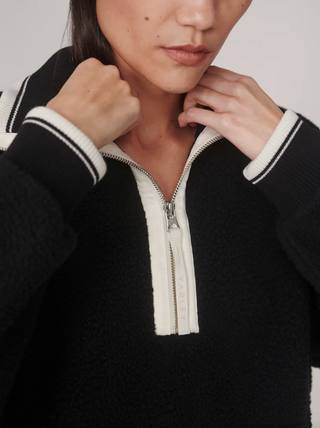 Anika Half Zip Fleece - Black