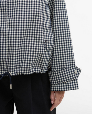 Barbour Bronwyn Check Showerproof Jacket -Navy Gingham