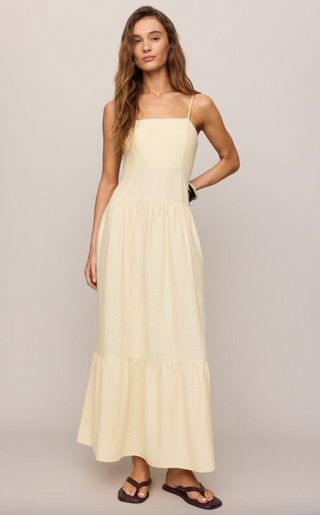 Georgie Maxi Dress - Lemon Chiffon