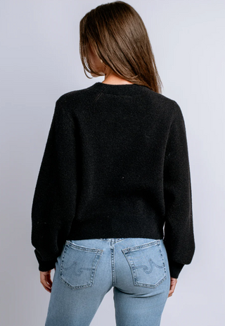 Carrara Solid Sweater - Black