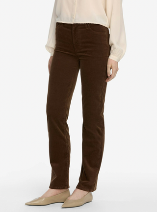 Le Sleek Straight Corduroy - Bitter Chocolate